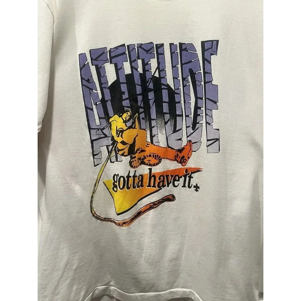 Boy Scouts Of America “Attitude Gotta Have It” White Tshirt Single Stitch Size L